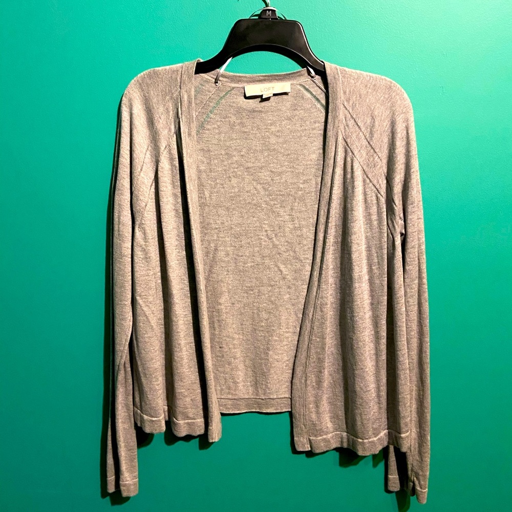 Loft - open front cardigan